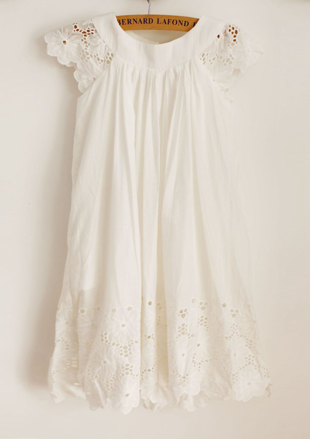 A-Line/Princess V-Neck Sleeveless Tea-Length Flower Girl Dresses with Bow & 3D Flowers