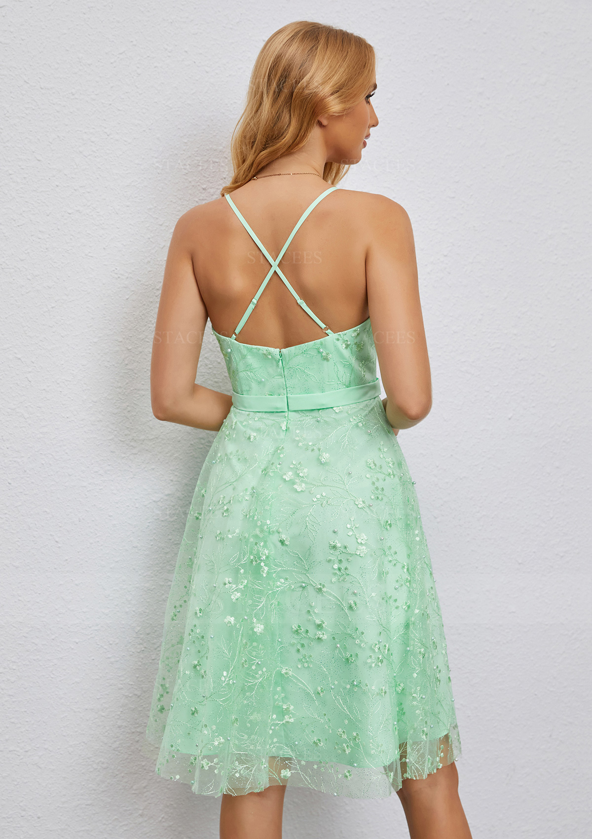 glitter lace prom dress Radiant Glitter Mermaid Gown with Sweetheart Neckline 277W by Juliet Off White / XS