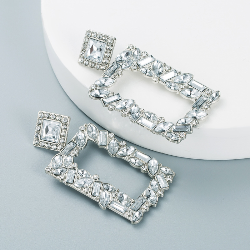 Unique Colored Earrings with Rhinestone Cubic Zirconia