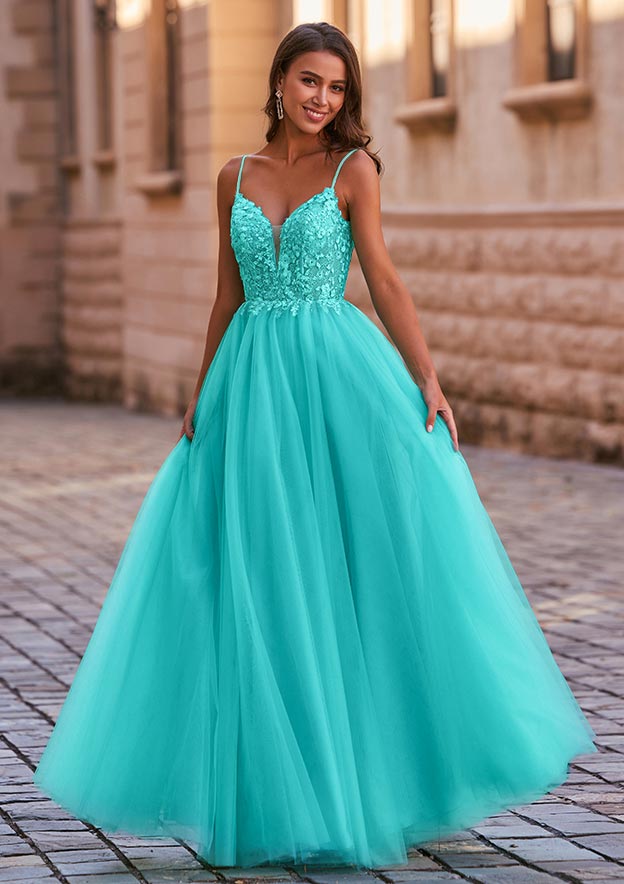 emerald green prom dress 2019 Emerald Green Beaded Open Back V Neck Dress With Rhinestones main image 1