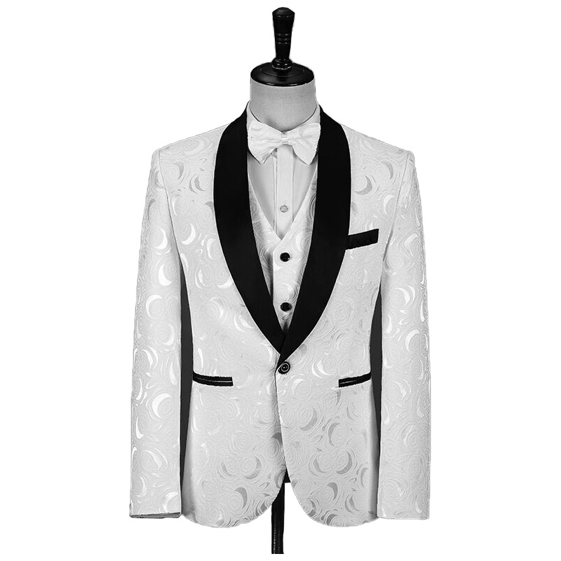 Orange Shawl Lapel 2 Piece Men's Prom Suits main image 1
