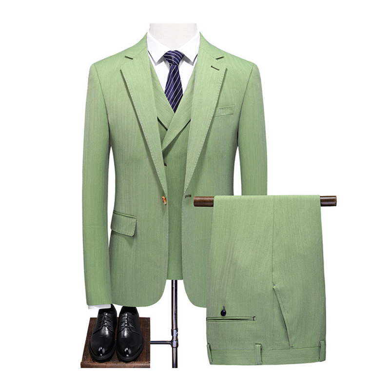 Notch Lapel Single Breasted 3 Piece Men's Prom Suit