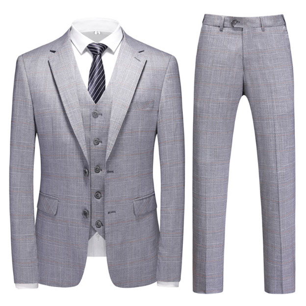 Notch Lapel Single Breasted 3 Piece Men's Prom Suit 