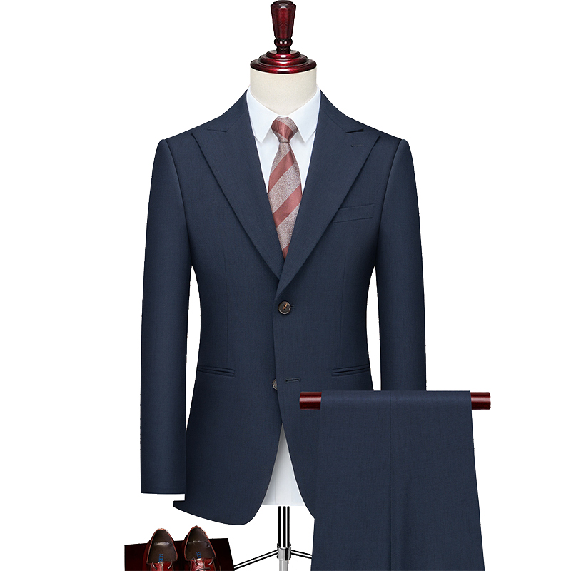 Revers pointu simple boutonnage 2 pièces costume homme pour mariage