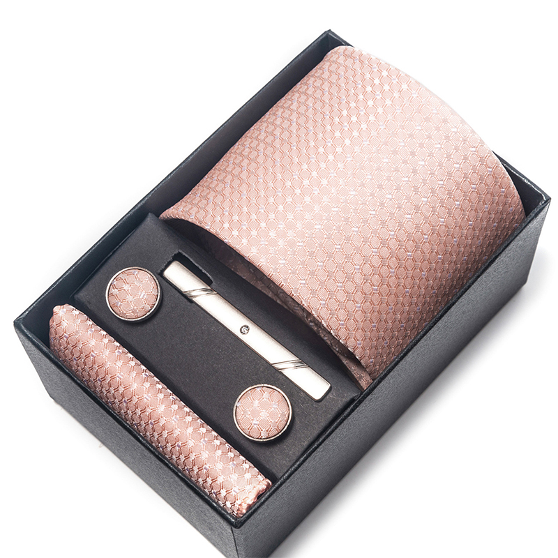 Men's Polyester 4-Piece Classic Tie Set