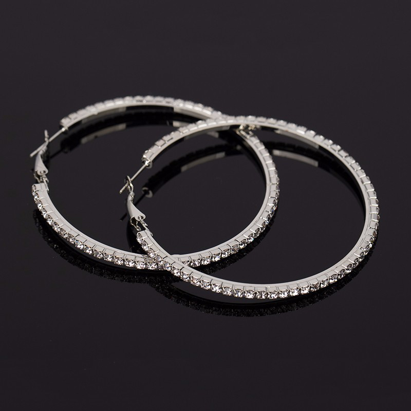 Luxurious Charming Women's Alloy Earrings with Rhinestone