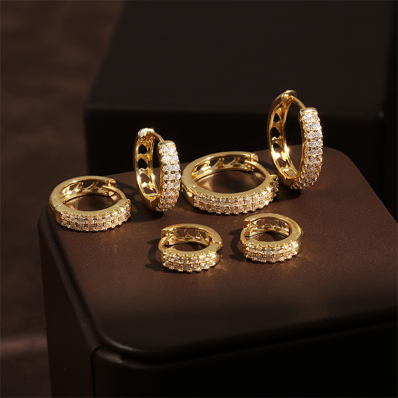 Sparking Elegant Ladies' Stainless Steel Rhinestones Earrings
