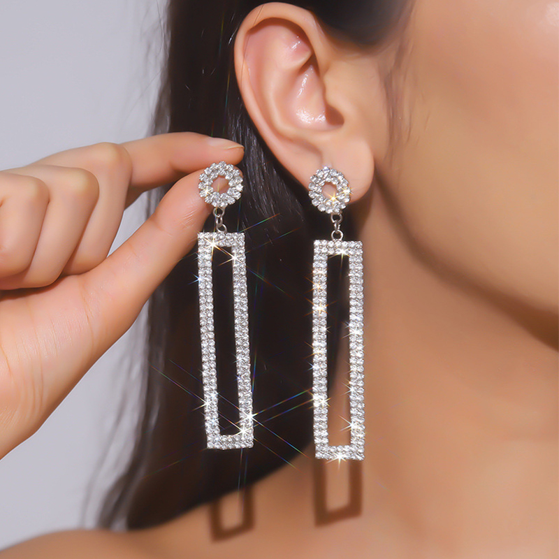 Boho Sparking Women's Alloy Earrings with Rhinestone
