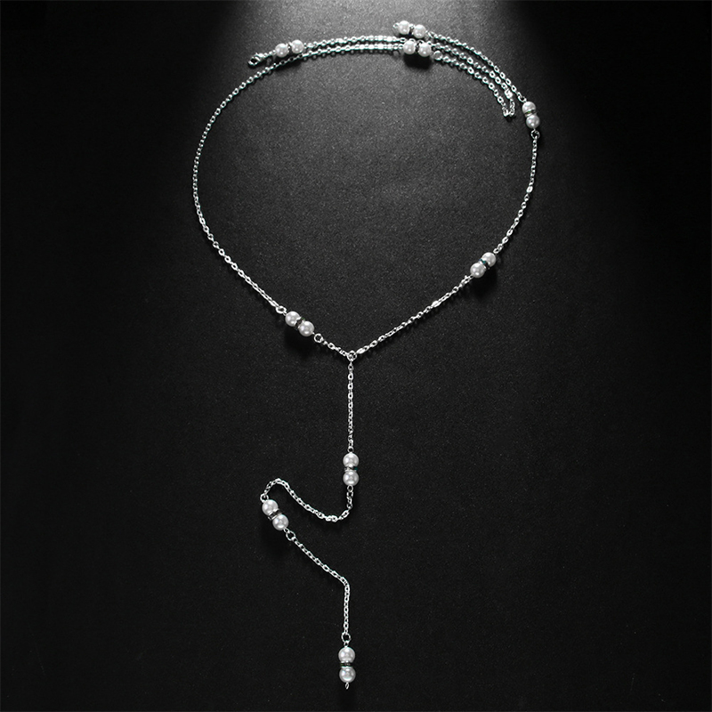 Fashionable Vintage Female Copper Alloy Back Necklace