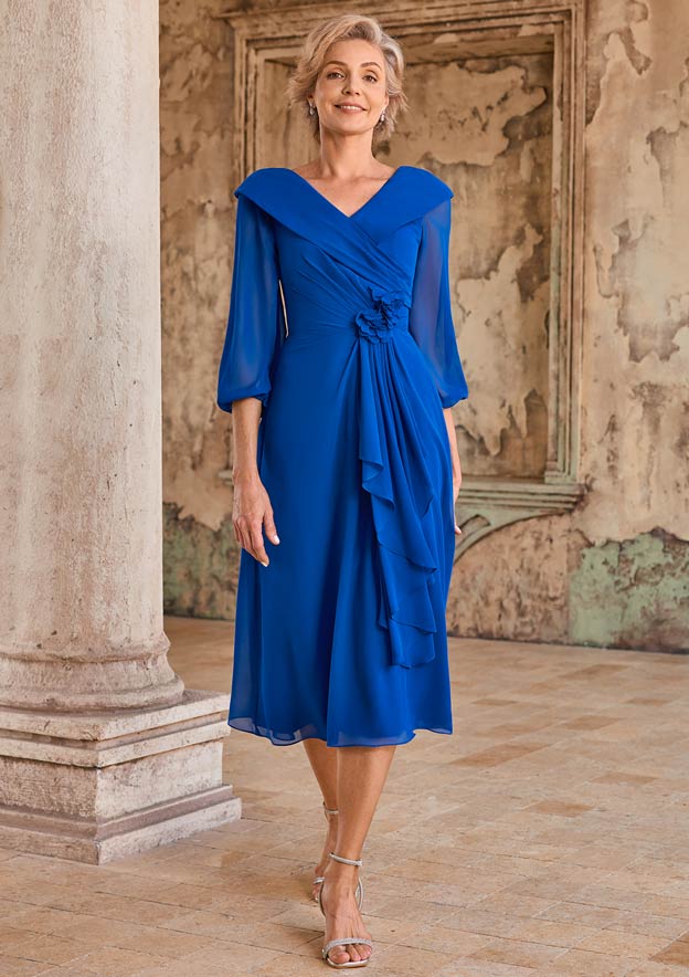 floaty formal dresses Chiffon Mother Of The Bride Dresses A-line Chiffon Mother Of The Bride formal gala dinner dress